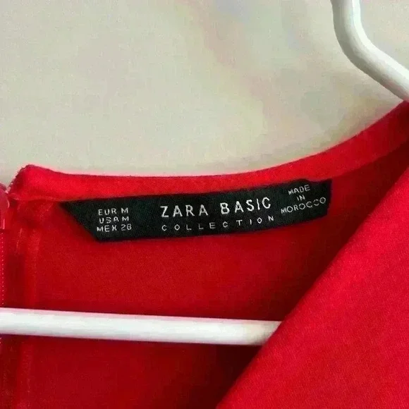 Zara dressy red jumpsuit Color red size M with pockets - Picture 3 of 11